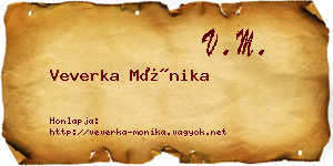 Veverka Mónika névjegykártya