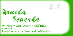 monika veverka business card